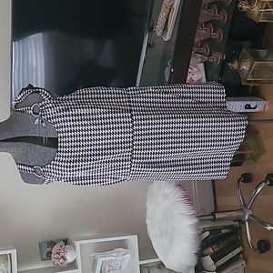 Gingham romper skort